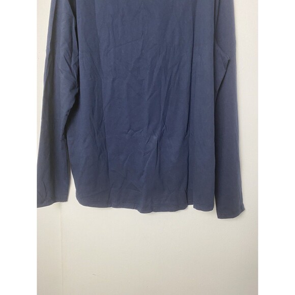 Amazon Essentials T-Shirt Top Women's Classic Fit Long Sleeve Navy Blue Size XL - Picture 9 of 10